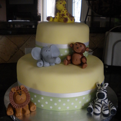 Zoo Crew Baby Shower Cake