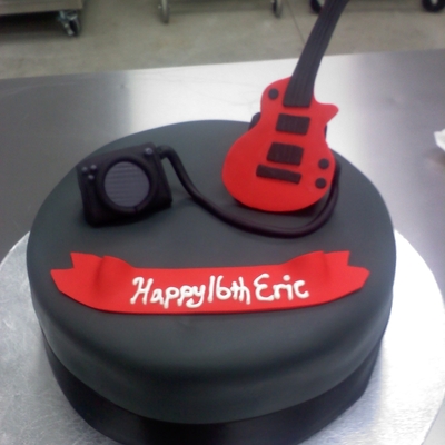 Guitar Themed Cake