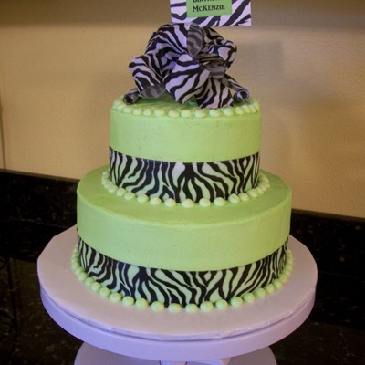 Zebra Print Cake