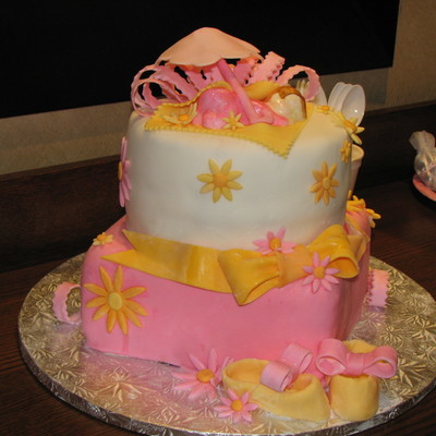 Baby Girl Baby Shower Cake