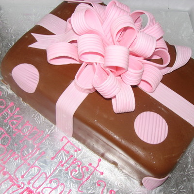 Little Girl's First Birthday Cake