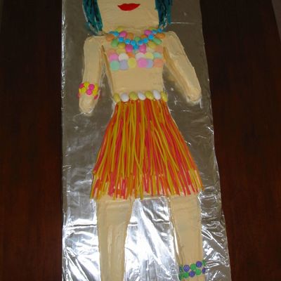 Hula Girl Cake
