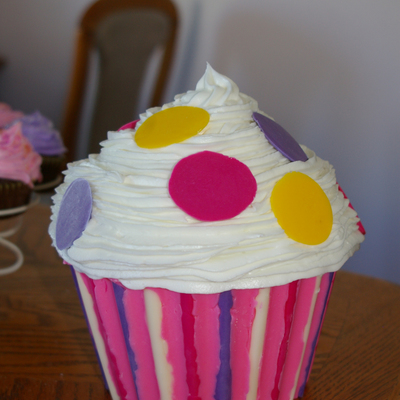 Giant Matching Cupcake