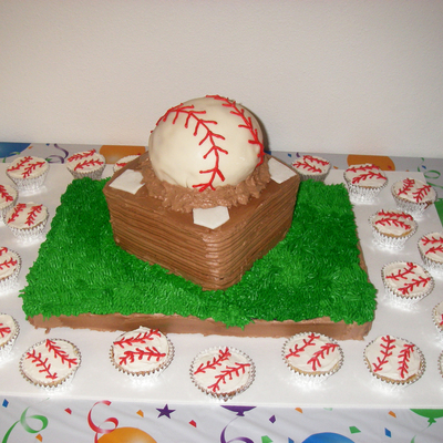 Baseball Birthday Cake