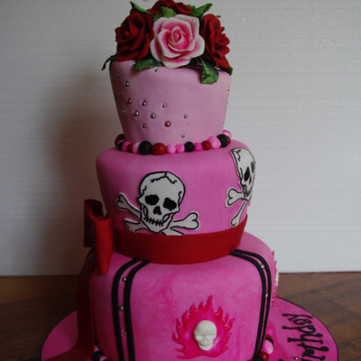 Ed Hardy Inspired Birthday Cake