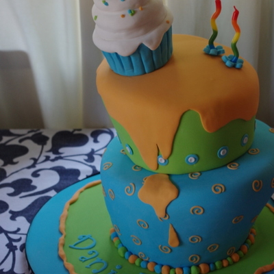 Daniel's Two Tier 2Nd Birthday Cake