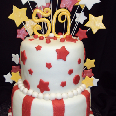 Marble Cake , Fondant Covered