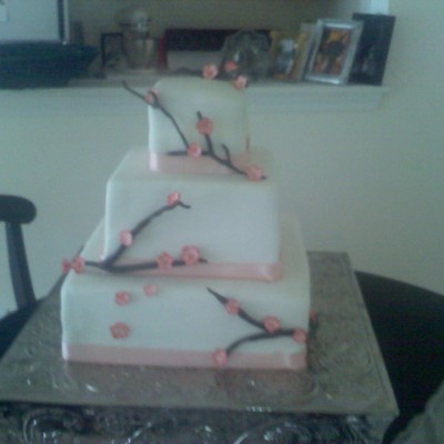 Cherry Blossom - First Time Wedding Cake