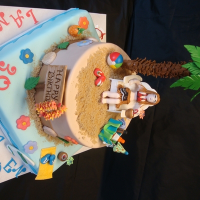 Tropical Beach Cake