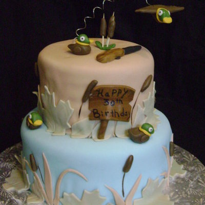 Duck Hunting Cake