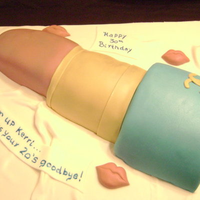 30Th Birthday Lipstick Cake