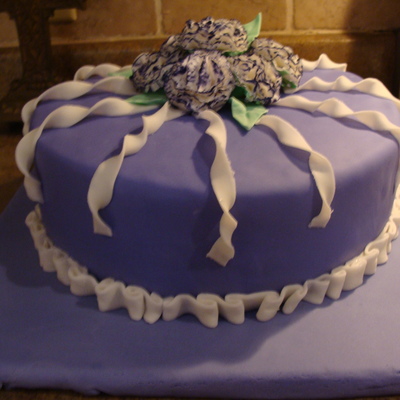 Purple Carnation Cake