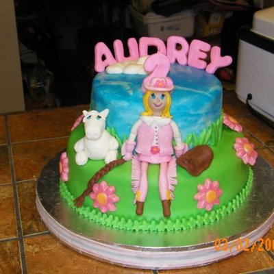 Cowgirl Birthday Cake