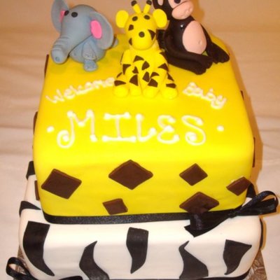 Safari Baby Shower Cake