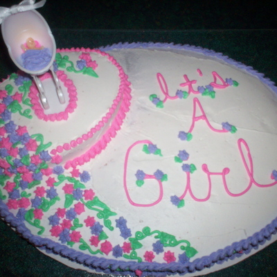 Baby Girl Shower Cake