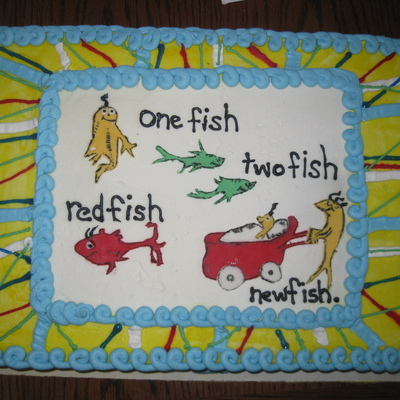 Dr. Seuss Baby Shower Cake