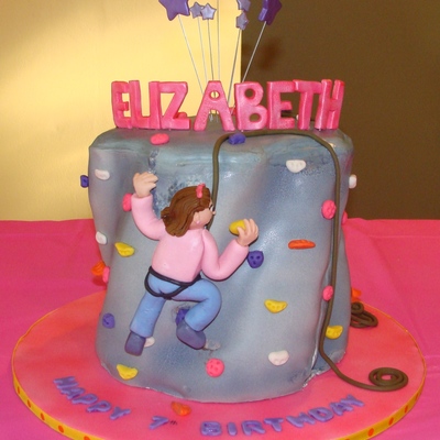 Rock Climbing Cake