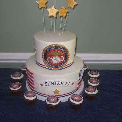 Military Marine Cake