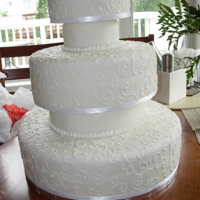 Swirls 3 Tier (Missing The Flowers)