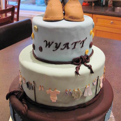 Western Theme Baby Shower Cake