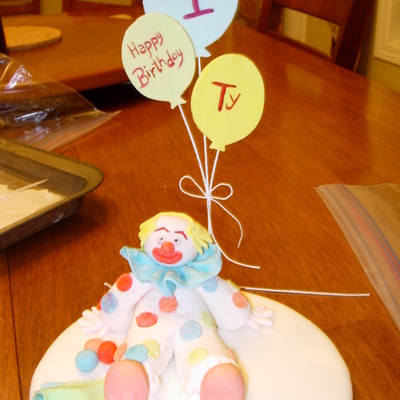 Clown 1St Birthday Cake