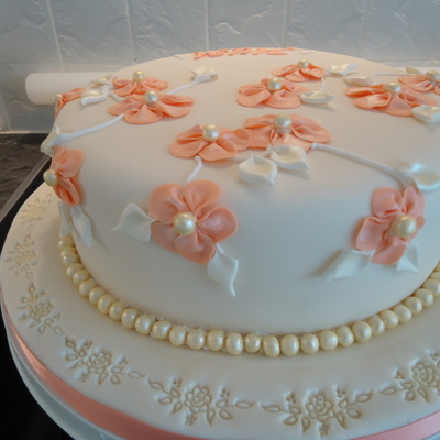 50/50 Sfp And Fondant Fabric Effect Flower