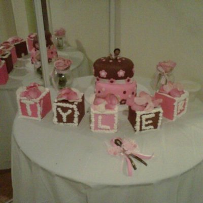 Baby Shower Block Cake