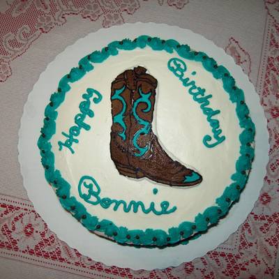 Boot Birthday Cake
