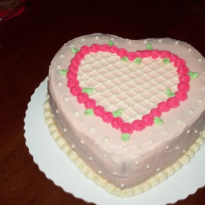 Lattice Heart Cake