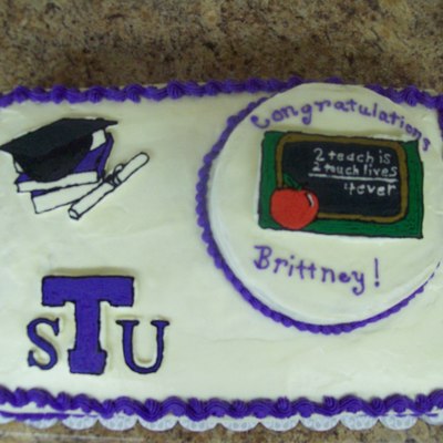 Teacher Graduation Cake