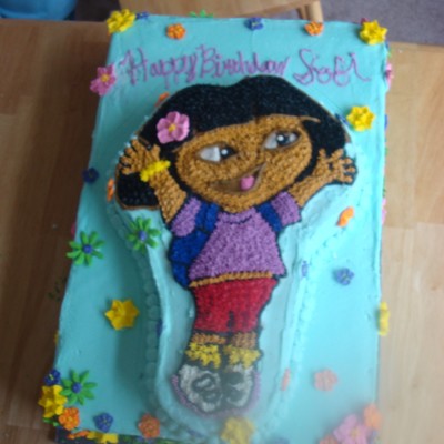 Dora The Explorer Cake