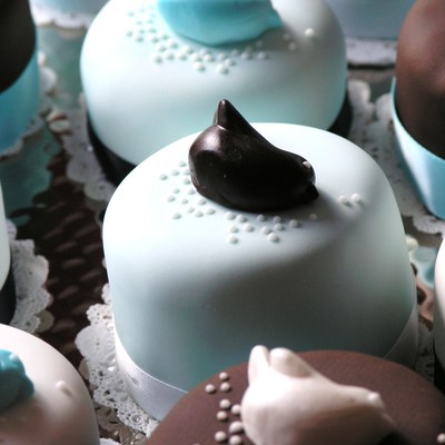 Blue Bird Mini Cakes