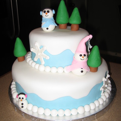 Snowman Cake