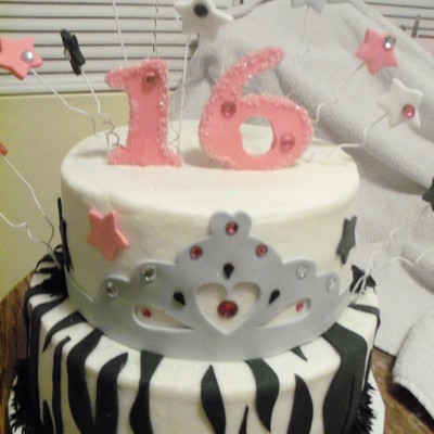 Sweet 16 Zebra Stripe