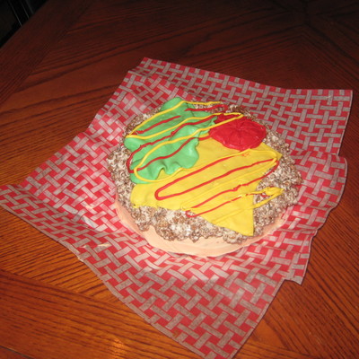 Hamburger Birthday Cake