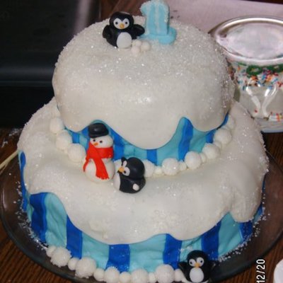Winter Birthday Cake