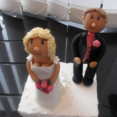 Front View Of Bride And Groom