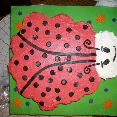 Ladybug Cupcake Cake