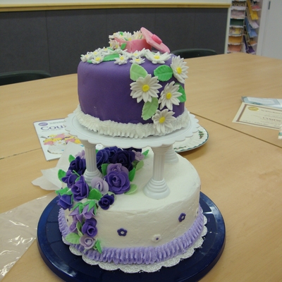 Purple Tiered Cake