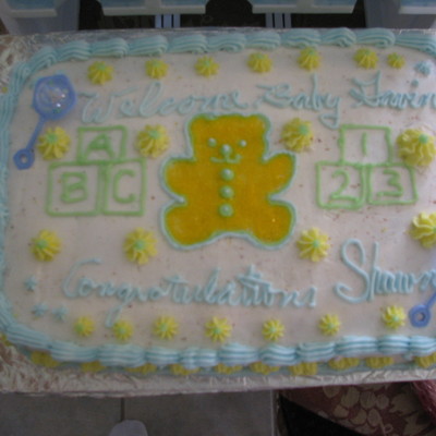 Teddy Bear Baby Shower Cake