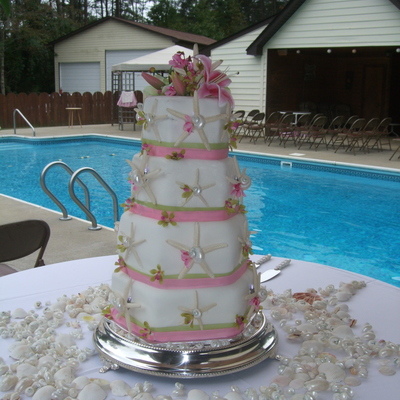 Starfish Wedding Cake For Sabrina And Bryan