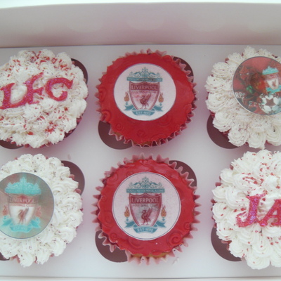 Liverpool Football Club Cupcakes