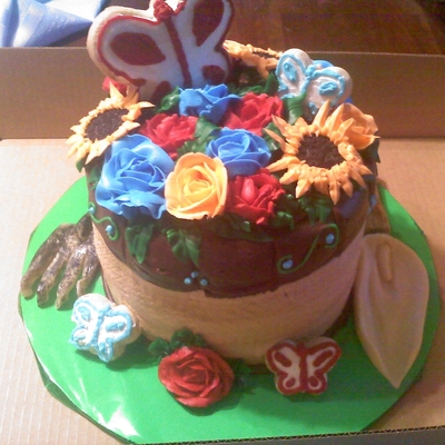 Flower Pot Cake