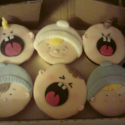 Baby Boy Cupcakes