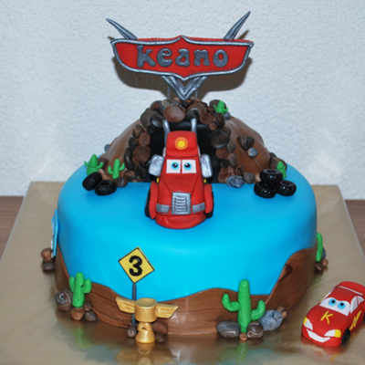 Cars Mack Themed Cake