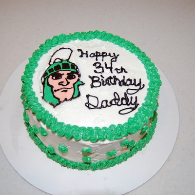 Michigan State Sparty Cake