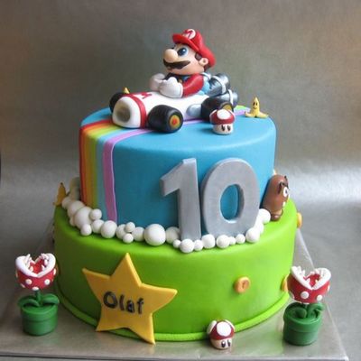 Mario Kart With Rainbow