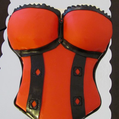Red Corset Cake