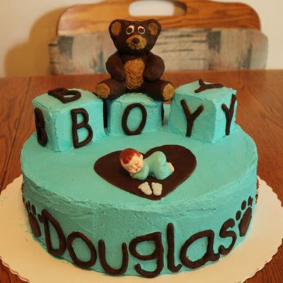 Baby Boy Shower Cake