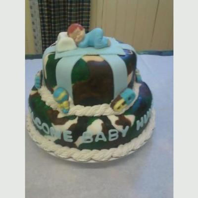 Camo Baby Cake